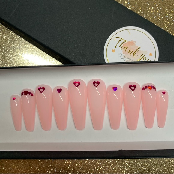 Extra Long Pink Nails - Picture 4 of 5